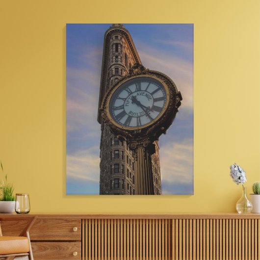 Flatiron Building, New York City Canvas Afdruk (Insitu (Woonkamer))