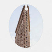 Flatiron Building New York City Metalen Ornament (Achterkant)