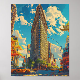 Flatiron Building New York City Verenigde Staten Poster