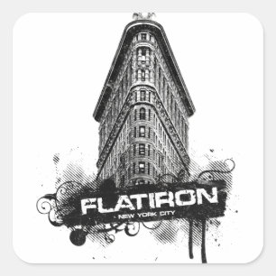 Flatiron Building New York City Vierkante Sticker
