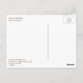 Flatiron Building, NYC Briefkaart (Achterkant)