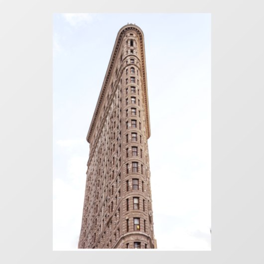 Flatiron building postcard raamsticker (Vel)