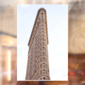 Flatiron building postcard raamsticker (Vel 2)
