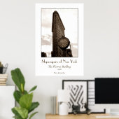 Flatiron Building Poster (sepia) (Thuiskantoor)