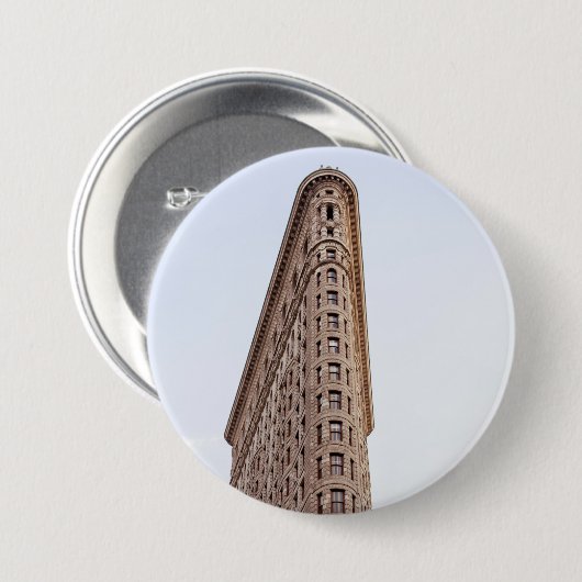 Flatiron Building Ronde Button 7,6 Cm (Voorkant /achterkant)