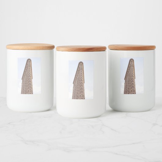 Flatiron Building Voedselcontainer Etiket (Flessen)