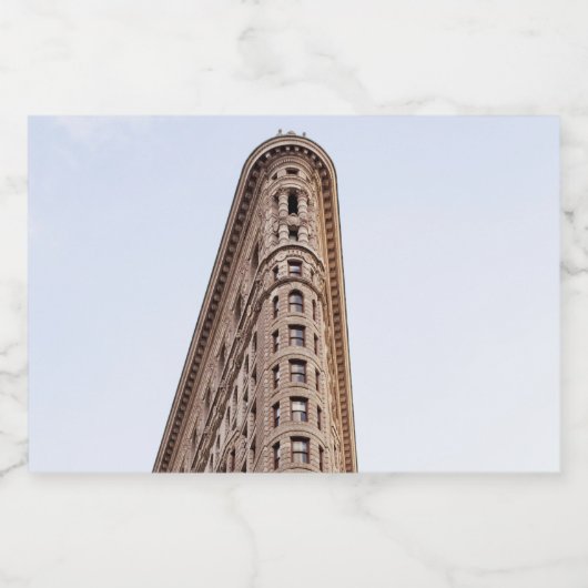 Flatiron Building Voedselcontainer Etiket (Enkel label)