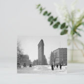 Flatiron Building Winter Scene, 1905 Briefkaart (Staand voorkant)