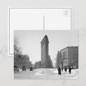 Flatiron Building Winterse Landschap, 1905 Briefkaart (Voorkant / Achterkant)