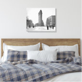 Flatiron Building Winterse scène, 1905 Canvas Afdruk (Insitu (Slaapkamer))