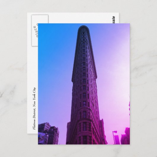 Flatiron District, New York, NY Briefkaart (Voorkant / Achterkant)