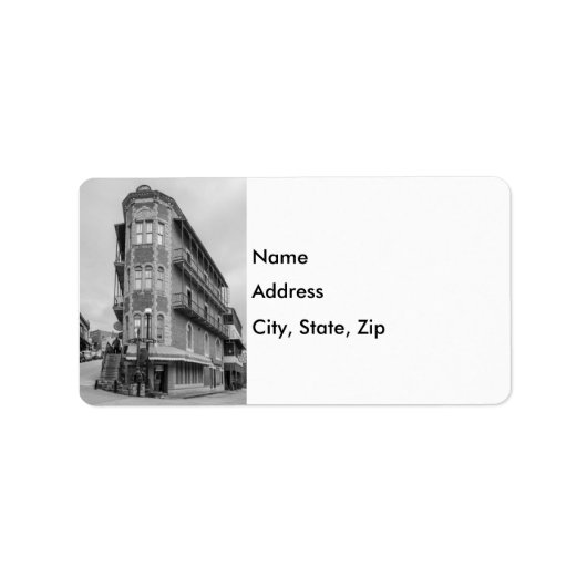 Flatiron Flats Eureka Grayscale Adres Etiket (Voorkant)