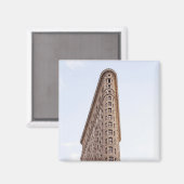 Flatiron gebouw ansichtkaart magneet (Voorkant / Achterkant)