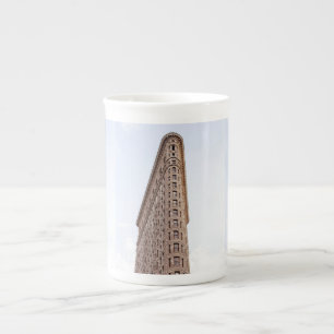 Flatiron gebouw ansichtkaart porselein kop