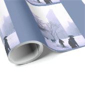 Flatiron gebouw in een sneeuwstorm cadeaupapier (Rol Hoek)