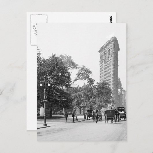Flatiron uit 5th, NYC: 1906 Briefkaart (Voorkant / Achterkant)