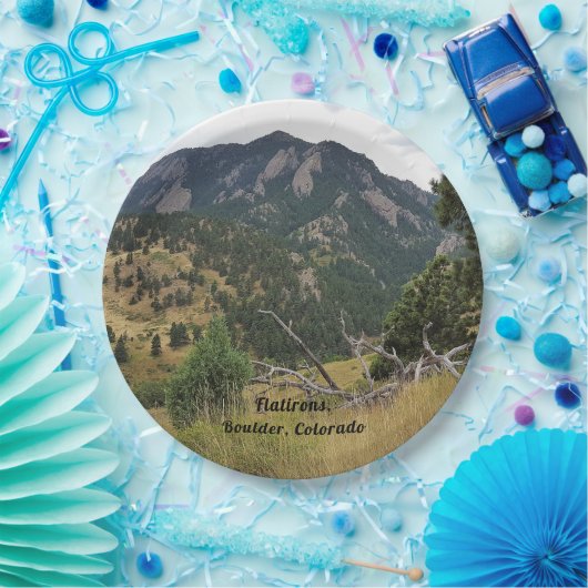 Flatirons, Boulder, Colorado - Papieren Bordje (Feest)