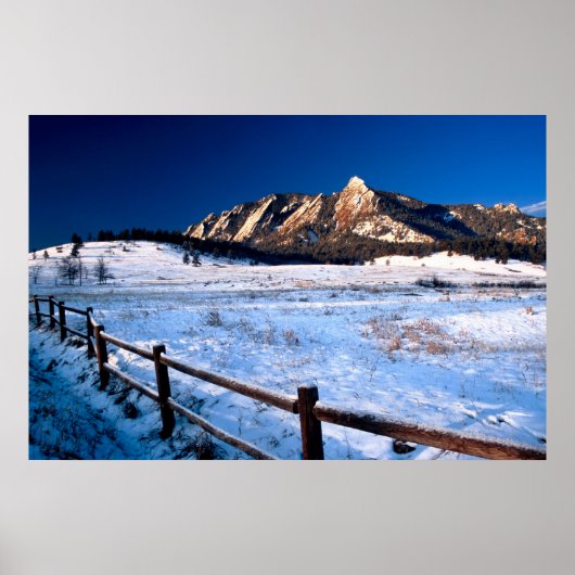 Flatirons Boulder Colorado Poster (Voorkant)