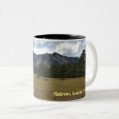 Flatirons, Boulder, Colorado - Tweekleurige Koffiemok (Voorkant rechts)