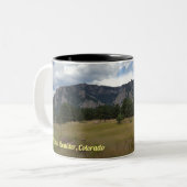 Flatirons, Boulder, Colorado - Tweekleurige Koffiemok (Voorkant links)