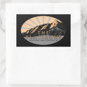 Flatirons, Chautauqua Park, Boulder Colorado Rechthoekige Sticker (Tas)