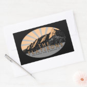 Flatirons, Chautauqua Park, Boulder Colorado Rechthoekige Sticker (Envelop)