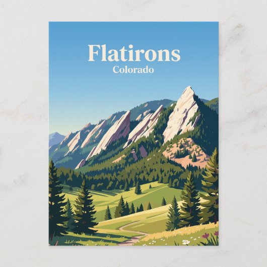 Flatirons Colorado Briefkaart (Voorkant)