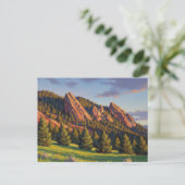 Flatirons Colorado Reis Briefkaart (Staand voorkant)