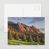 Flatirons Colorado Reis Briefkaart (Voorkant / Achterkant)