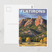 Flatirons Colorado Reis Briefkaart (Voorkant / Achterkant)