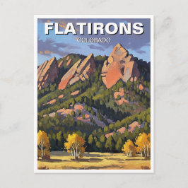 Flatirons Colorado Reis Briefkaart