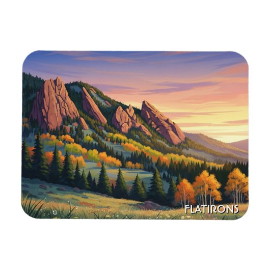 Flatirons Colorado Reis Magneet (Horizontaal)