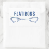 Flatirons Colorado Rock Klimmen Quickdraw Rechthoekige Sticker (Tas)