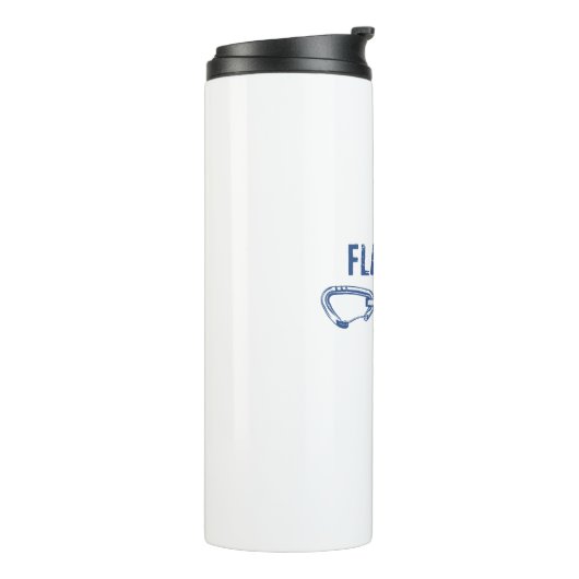 Flatirons Colorado Rock Klimmen Quickdraw Thermosbeker (Gedraaid links)