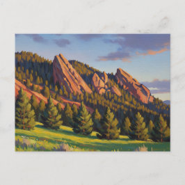 Flatirons Colorado Travel Briefkaart