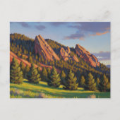 Flatirons Colorado Travel Briefkaart (Voorkant)
