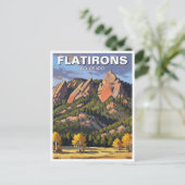 Flatirons Colorado Travel Briefkaart (Staand voorkant)