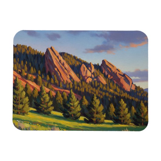 Flatirons Colorado Travel Magneet (Horizontaal)