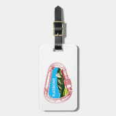 Flatirons klimmer Carabiner Bagagelabel (Voorkant verticaal)