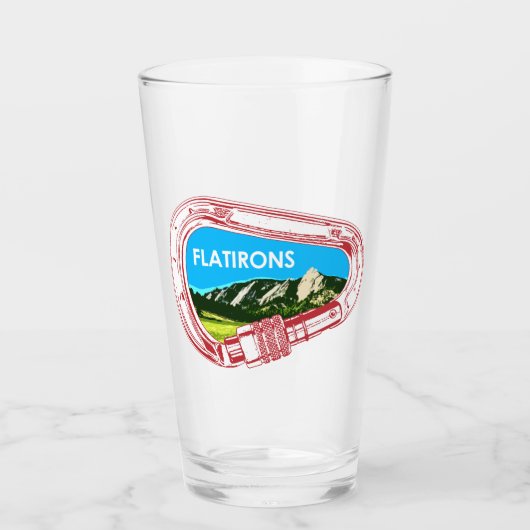 Flatirons klimmer Carabiner Glas (Voorkant)