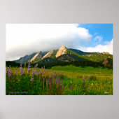 Flatirons uit Chautauqua - Boulder, Colorado Poster (Voorkant)
