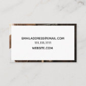 Flatlay Rustic Blacksmith Auto Building Tools Visitekaartje (Achterkant)