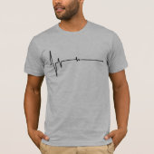 Flatline grijs halfgemonteerd mannen shirt (Voorkant)