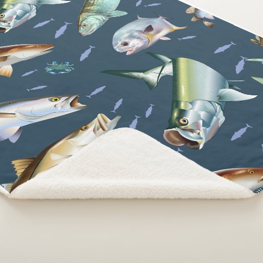 Flats-roodtrommel, tarpon, hak en gespikkelde fore sherpa deken (3/4)