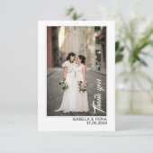 Flatte bedankt - Bedankt voor het bericht Berichte (Staand voorkant)