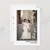 Flatte bedankt - Bedankt voor het bericht Berichte (Voorkant / Achterkant)