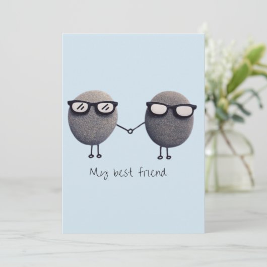 Flatte dank je kaart (mijn beste vriend) (Staand voorkant)