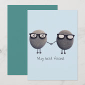 Flatte dank je kaart (mijn beste vriend) (Voorkant / Achterkant)