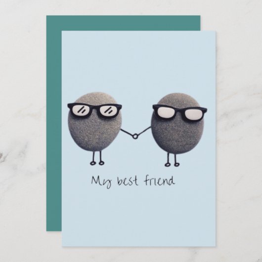 Flatte dank je kaart (mijn beste vriend) (Voorkant / Achterkant)