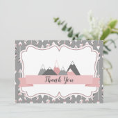 Flatte dank je kaarten bergen (Staand voorkant)